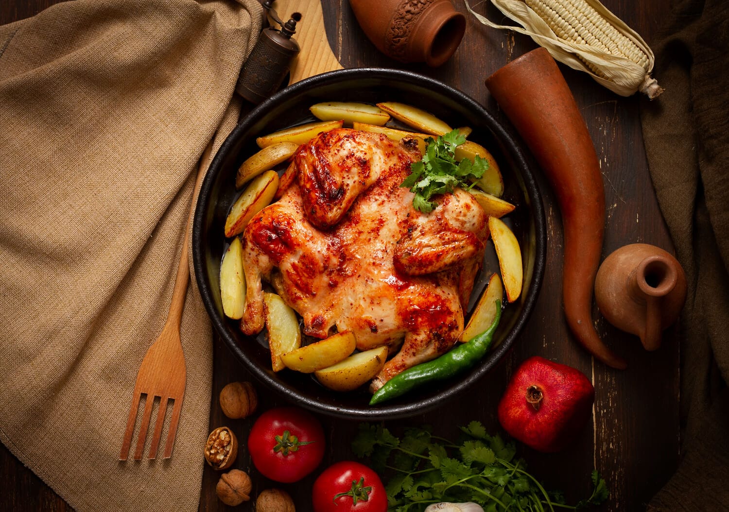 Spicy Grilled Chicken Skewers with Lemon and Herbs - TwointheKitchen