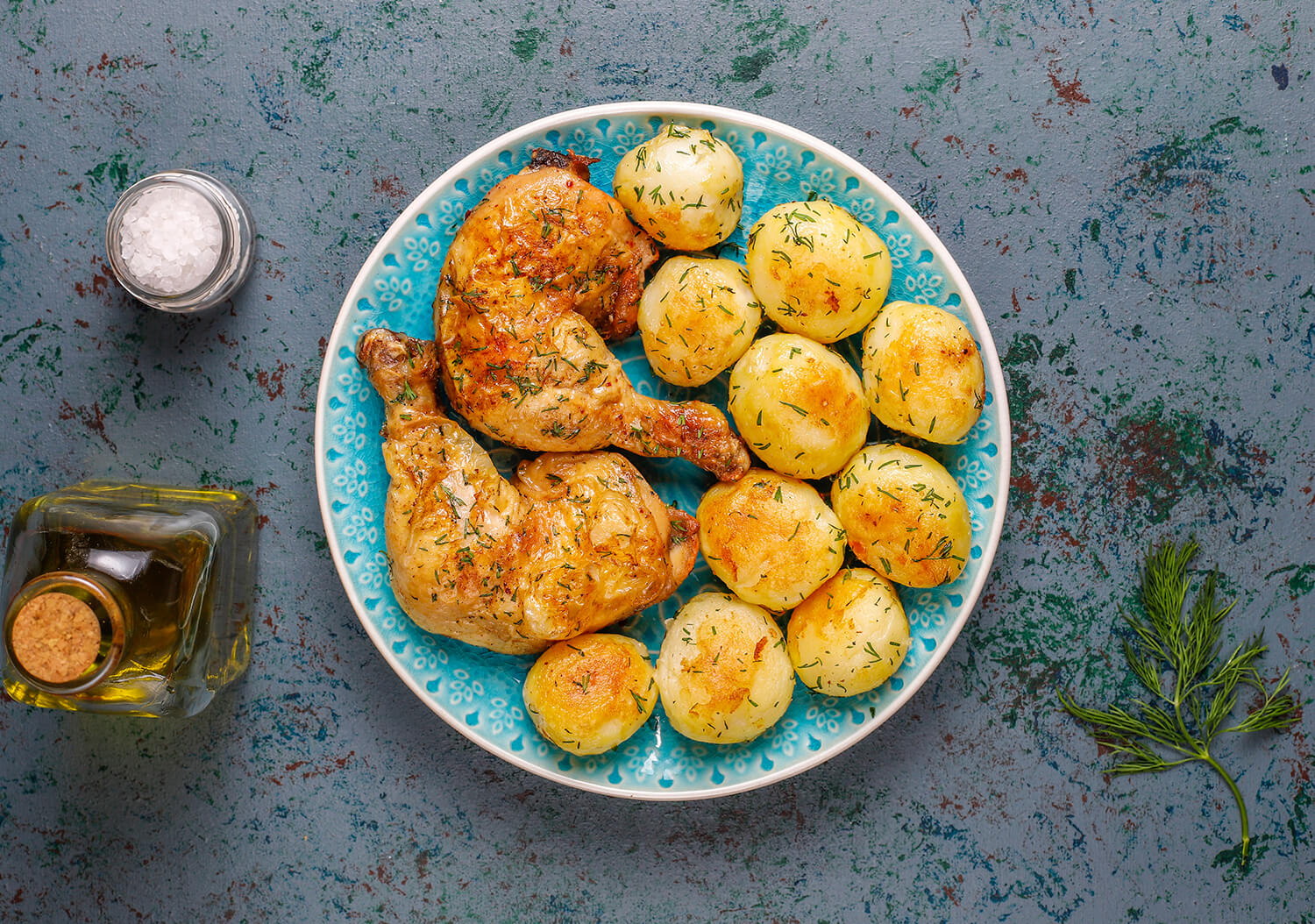 Roasted Chicken Thighs with Garlic Herb Butter - TwointheKitchen