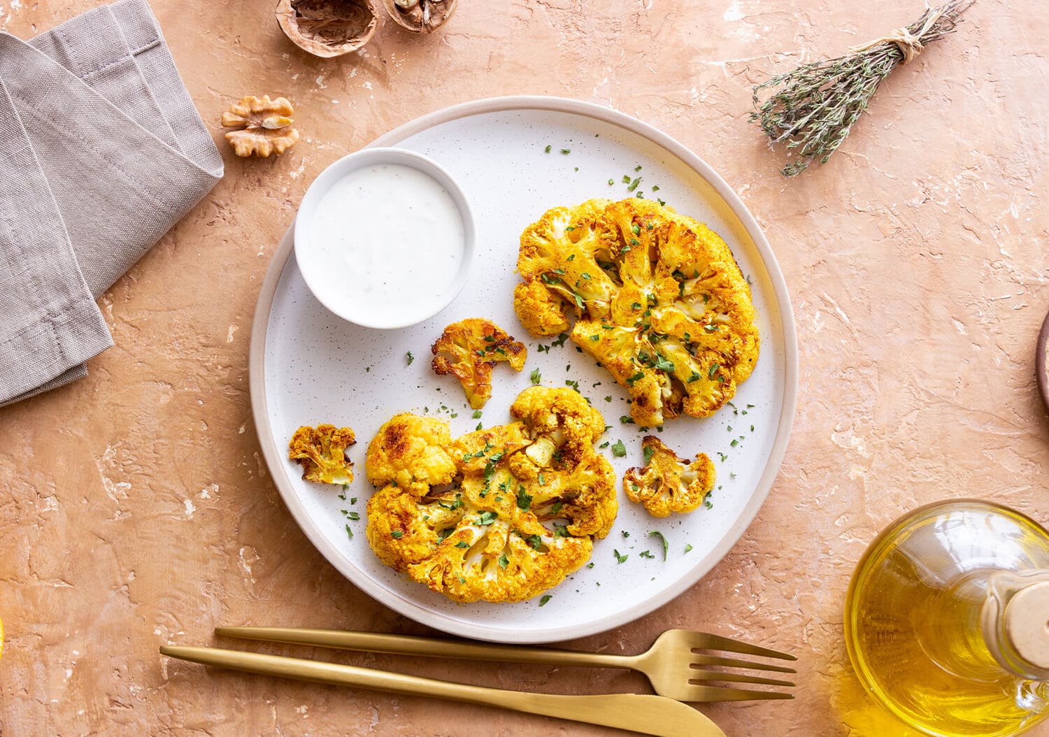 Air-Fried Cauliflower Bites with Spices - TwointheKitchen