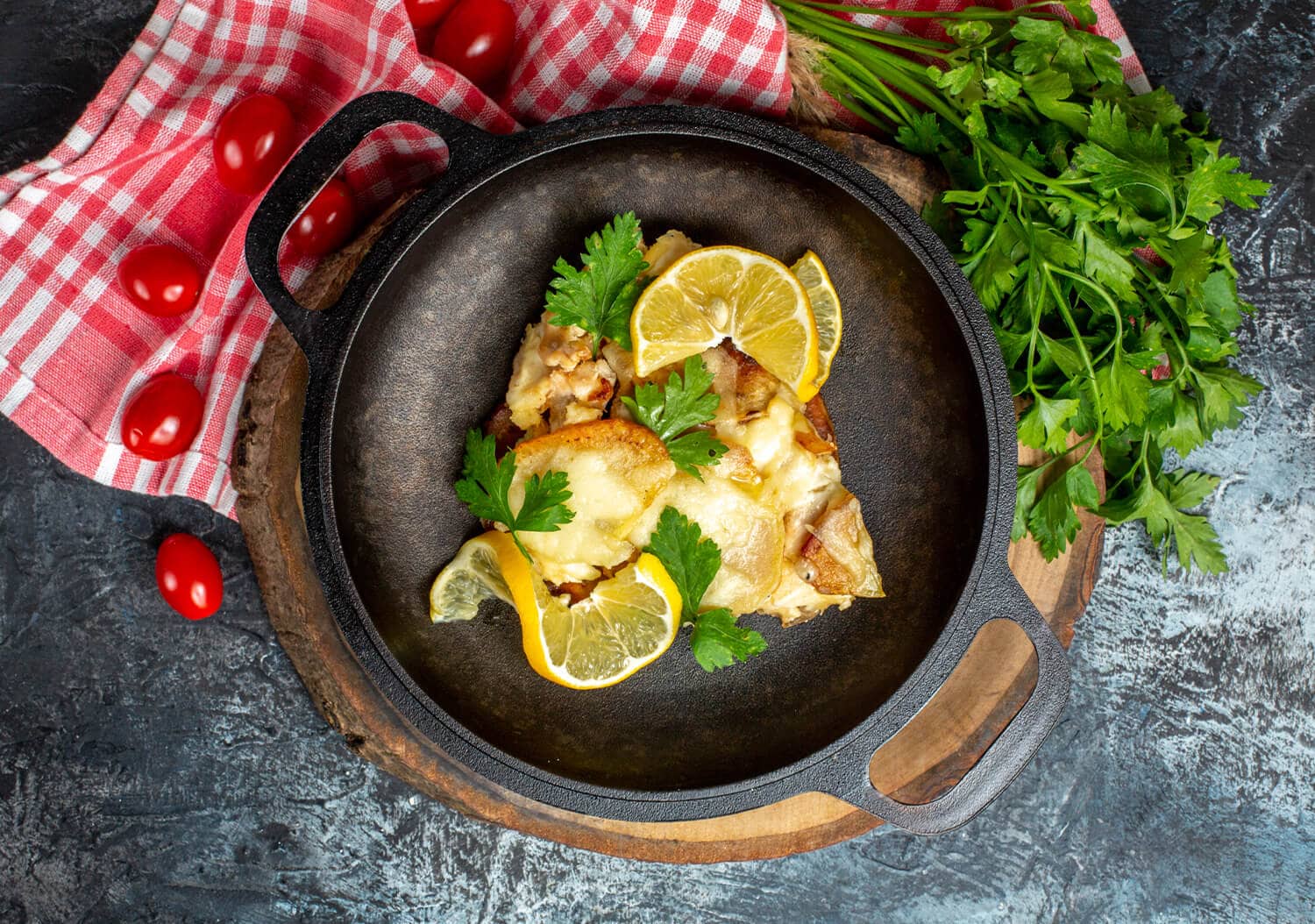 Herb Crusted Tilapia with Lemon Garlic Butter - TwointheKitchen